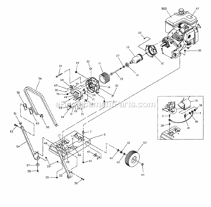 Part Location Diagram of B2415 Generac DCL CTL PNL SRS HOND